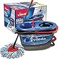 Vileda EasyWring Spin Mop & Bucket Floor Cleaning System with Power Mop Head | Hands-Free Wringing Mop Bucket | Extendable Handle | Safe on All Floor Types| Mop Refill Removes Tough Dirt and Grime