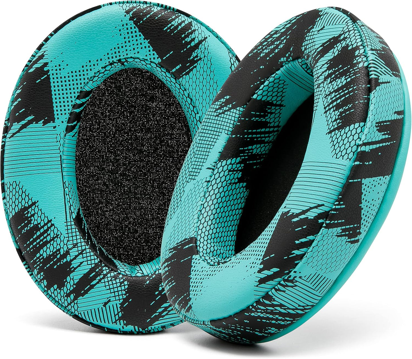 WC PadZ - The Ultimate Upgraded Earpads by Wicked Cushions - Compatible with Audio Technica, HyperX, SteelSeries Arctis & More - Extra Thick - Bigger Opening - Softer Memory Foam | (90s Black)