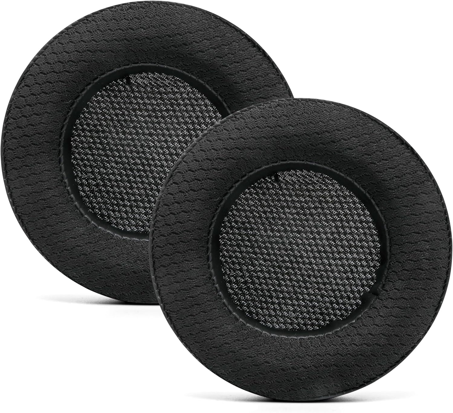 WC Freeze Virtuoso - Hybrid Fabric Cooling Gel Replacement Earpads for Corsair Virtuoso Gaming Headset, Made by Wicked Cushions, Improved Durability, Thickness and Sound Isolation |90s Black