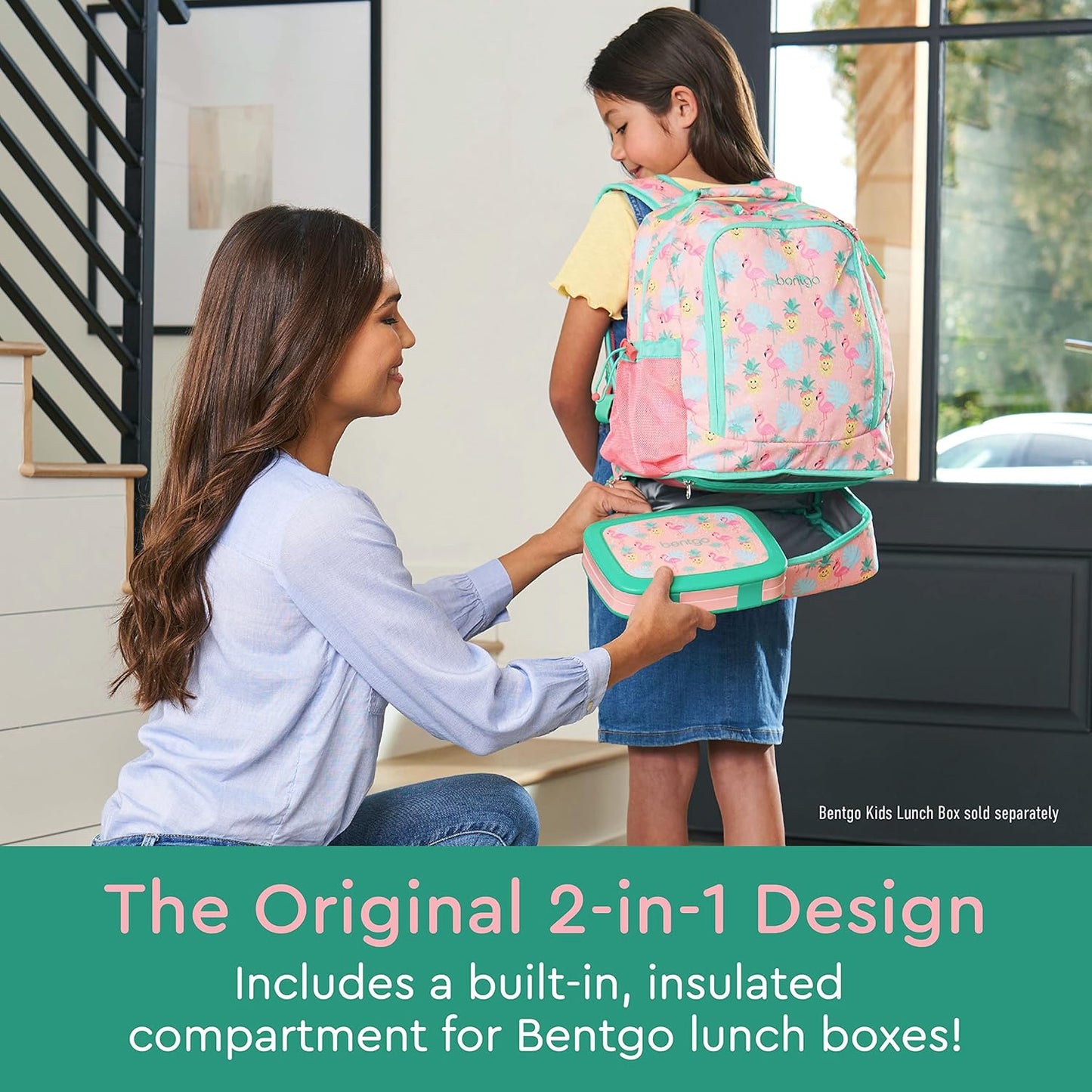 Bentgo Kids Prints 2-in-1 Backpack & Insulated Lunch Bag (Dinosaur)