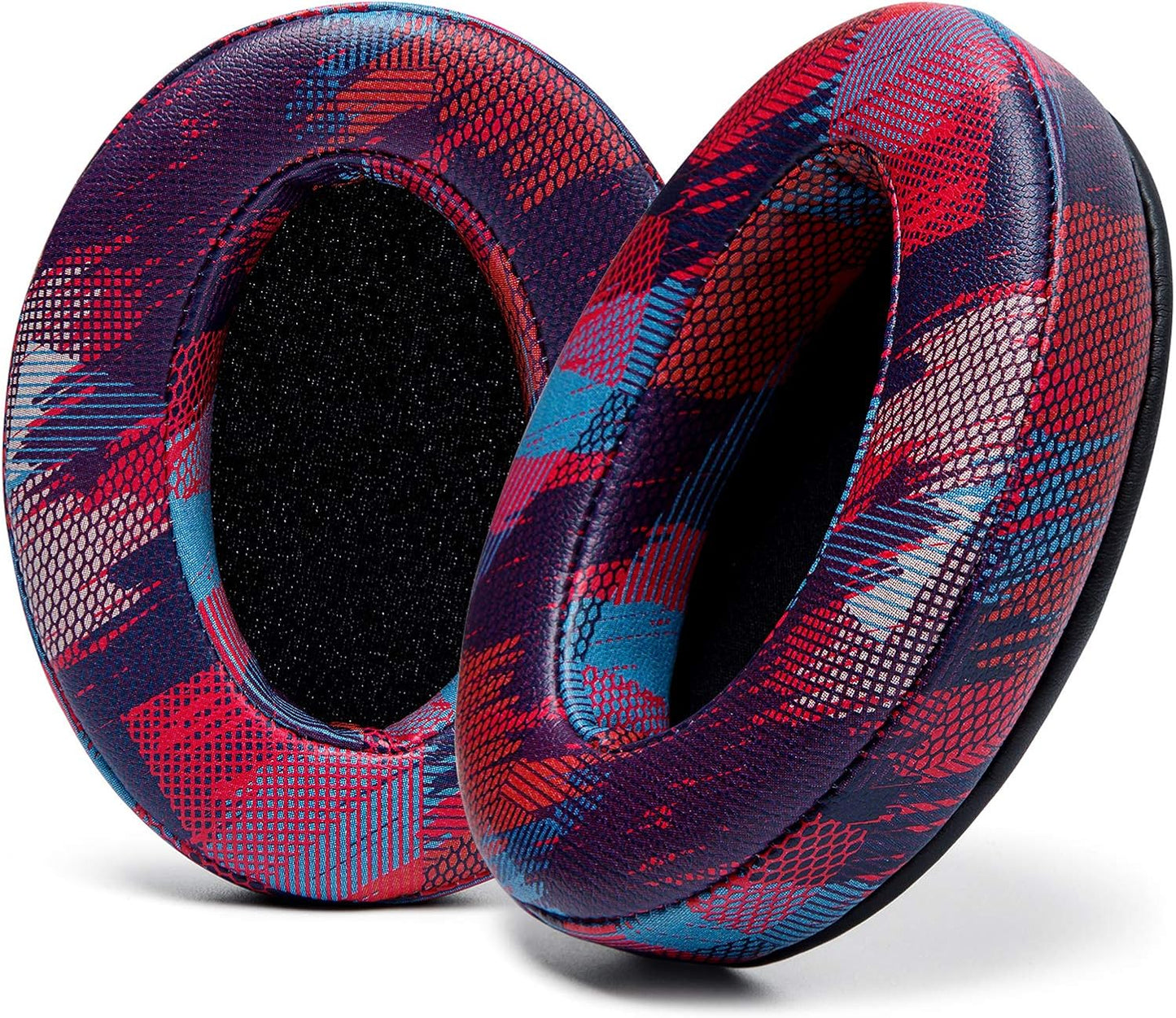 WC PadZ - The Ultimate Upgraded Earpads by Wicked Cushions - Compatible with Audio Technica, HyperX, SteelSeries Arctis & More - Extra Thick - Bigger Opening - Softer Memory Foam | (90s Black)