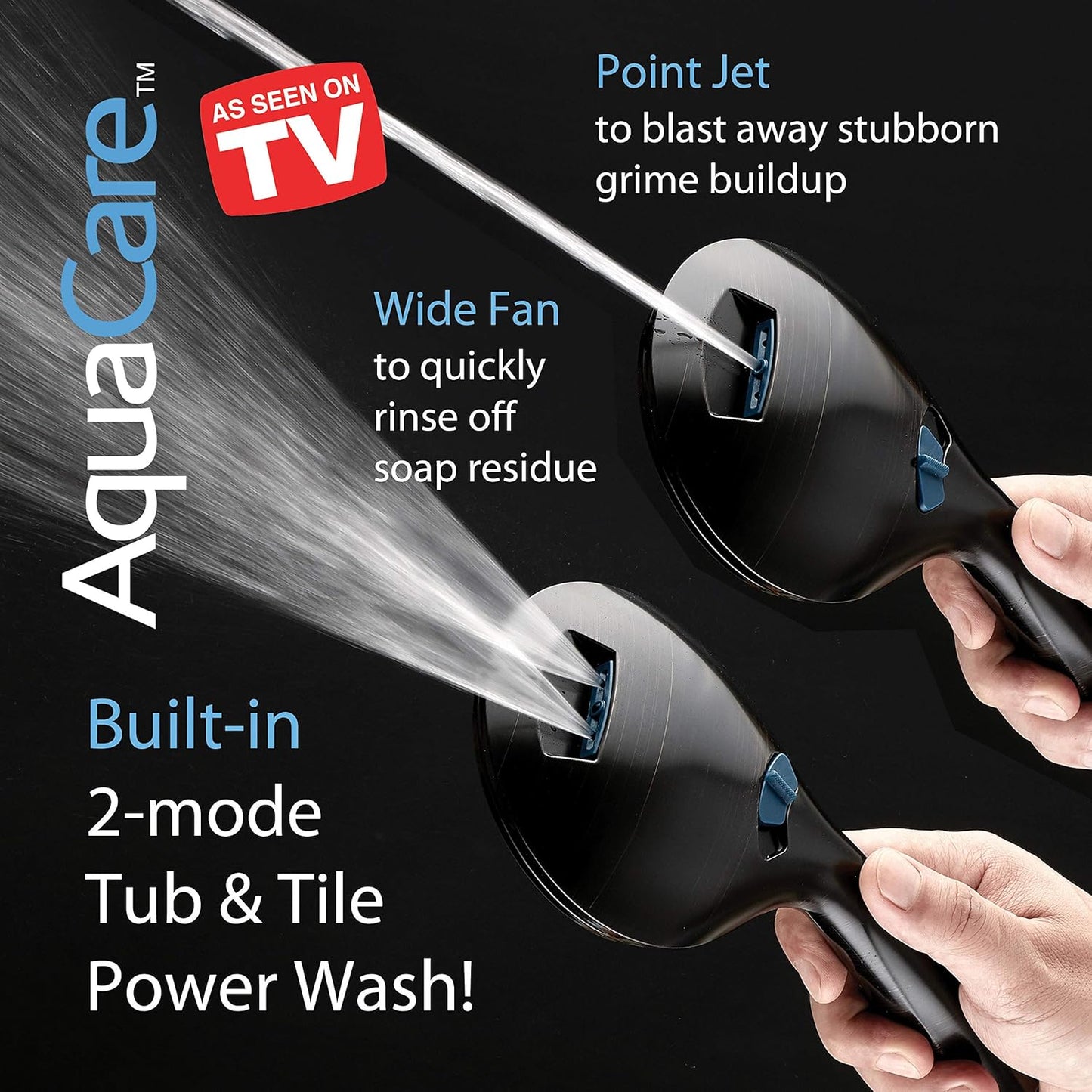Purilite Select 8-Setting Handheld Shower Head – High Pressure, Self-Cleaning, Total Shower Hygiene System
