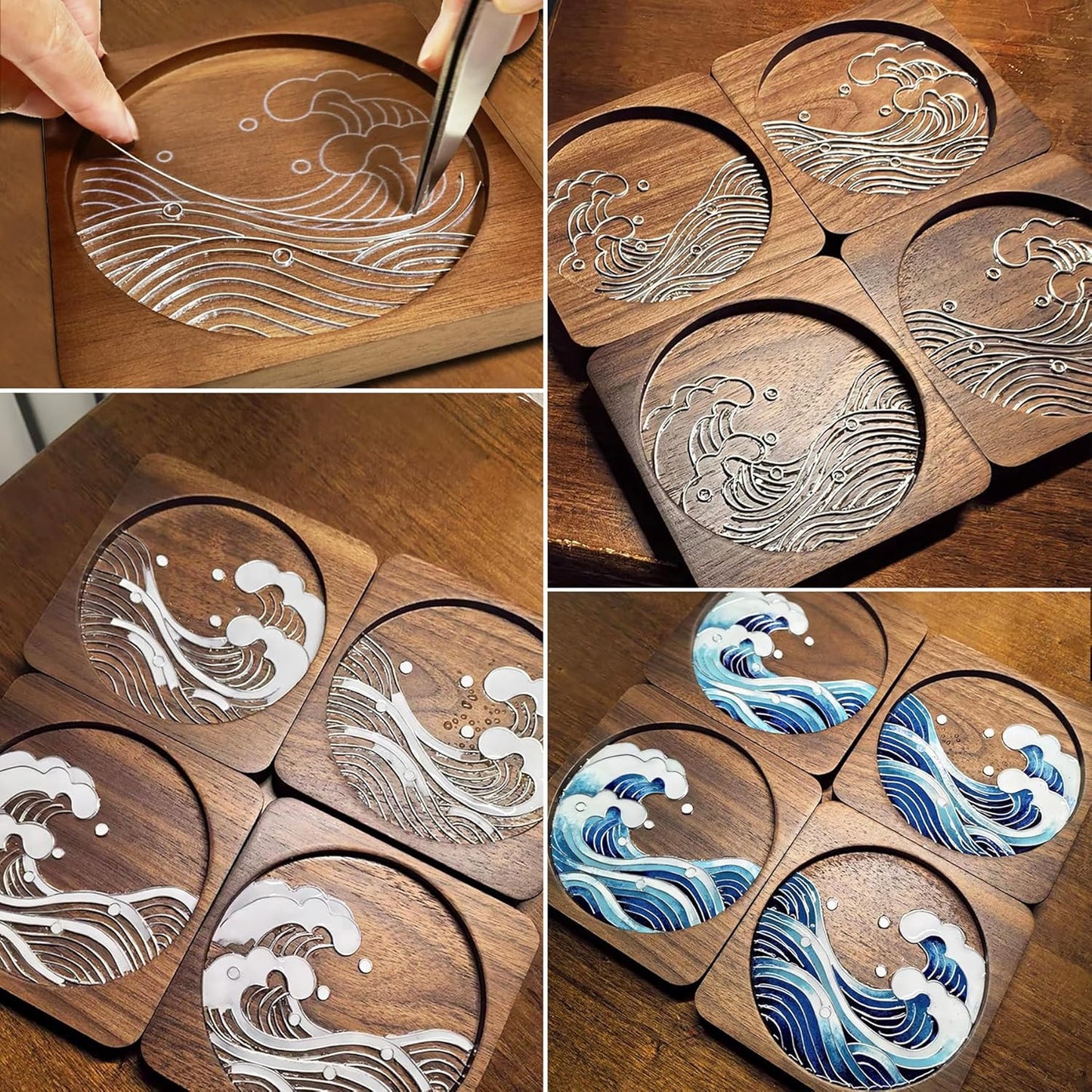 Purilite Select Wooden Coasters Craft Kit