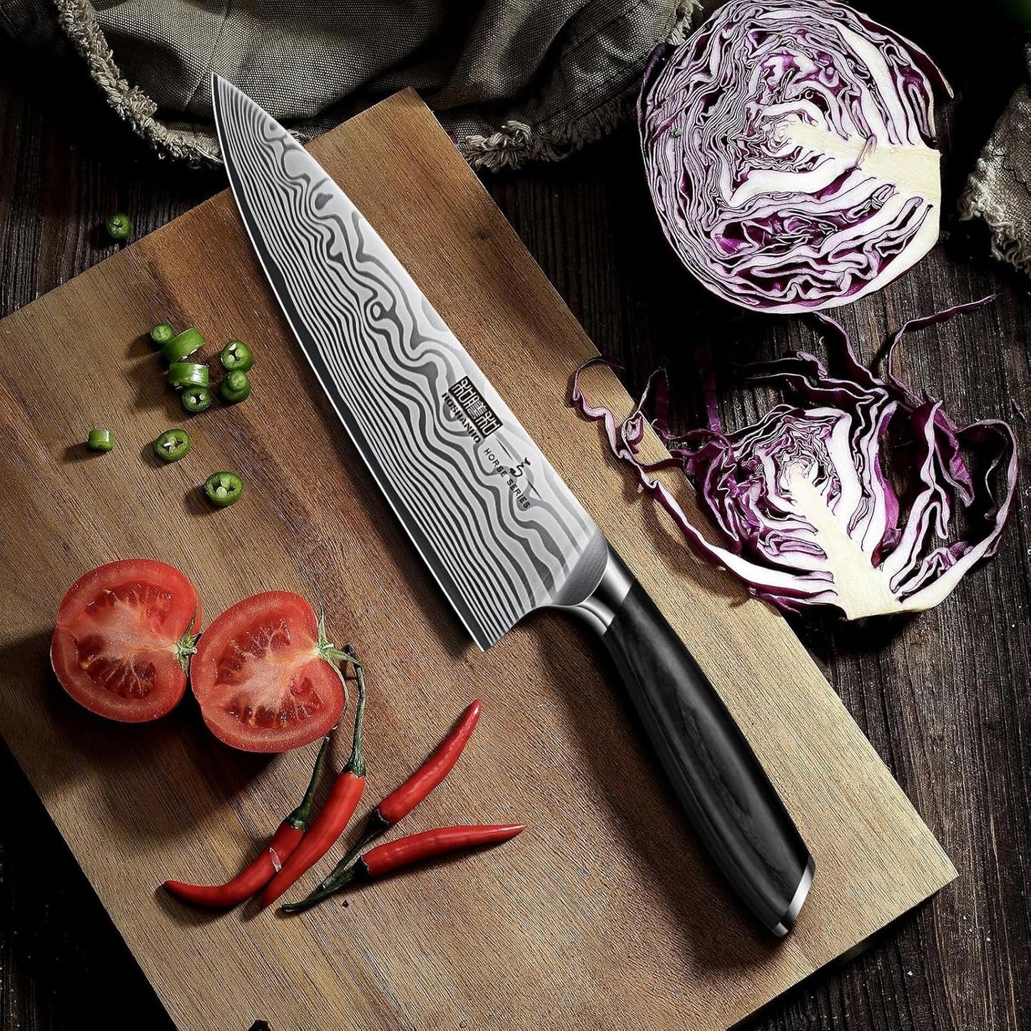 HOSHANHO Fillet Knife 7 Inch, Razor Sharp Boning Knife for Meat Poultry Chicken Cutting, Japanese High Carbon Powder Steel Fish Knife with Flexible Blade and Pakkawood Handle