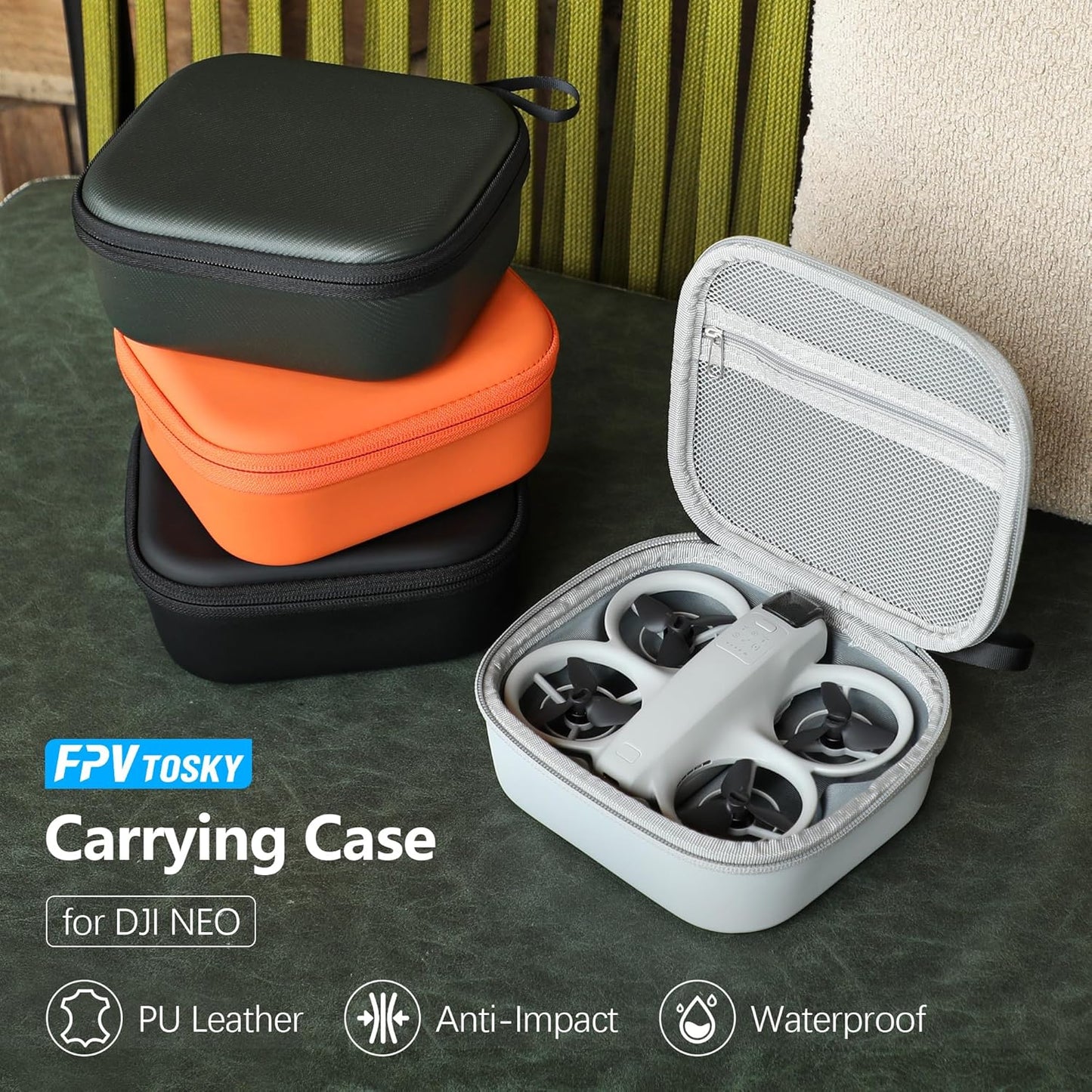 FPVtosky Carrying Case for DJI NEO, Porable Travel Storage Bag for DJI NEO Drone Aceessories (for DJI NEO, Black)