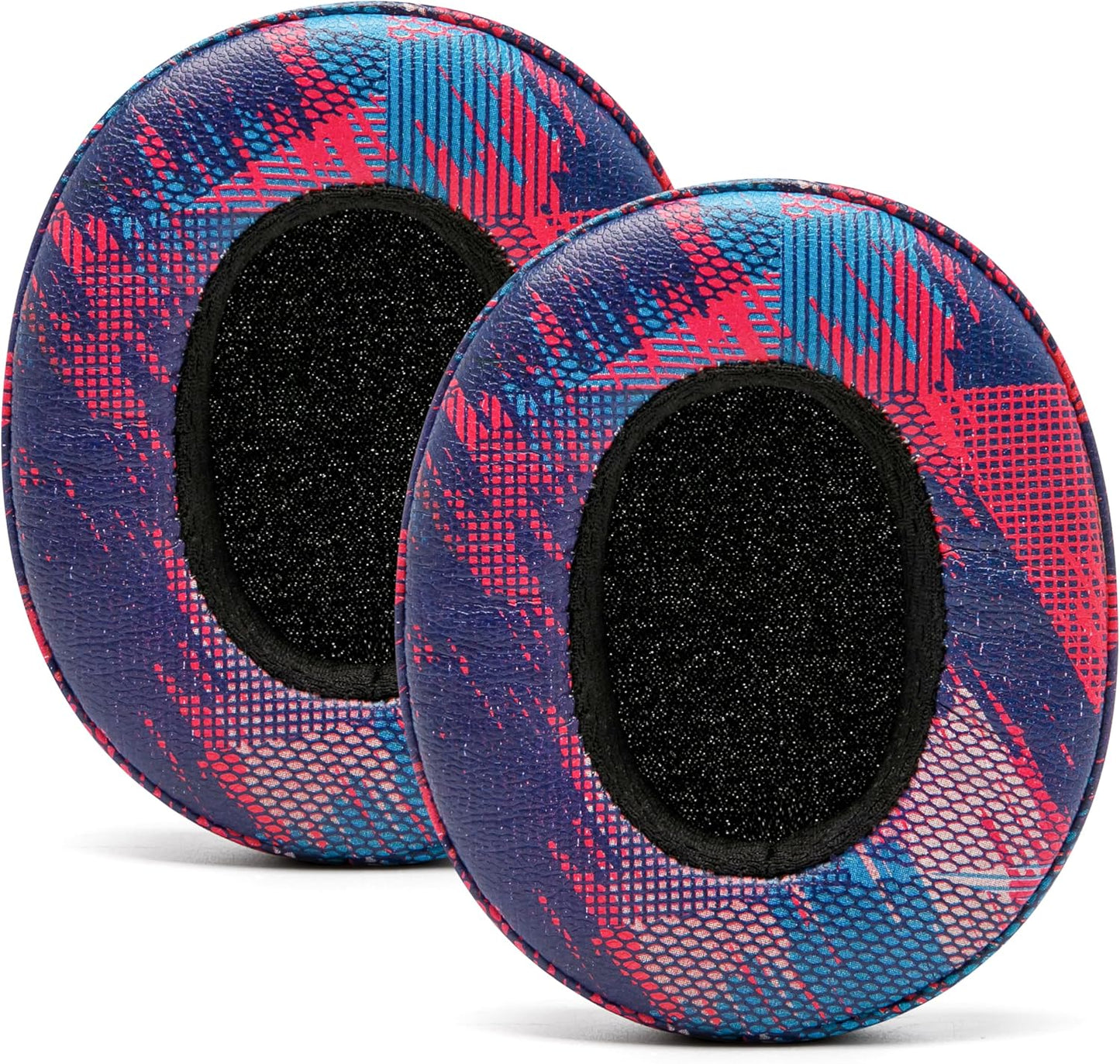 WC Replacement Earpad Cushions for Skullcandy Hesh 3 & Crusher Over-Ear Headphones Made by Wicked Cushions | Improved Durability and Thickness for Improved Comfort and Noise Isolation | 90's Black