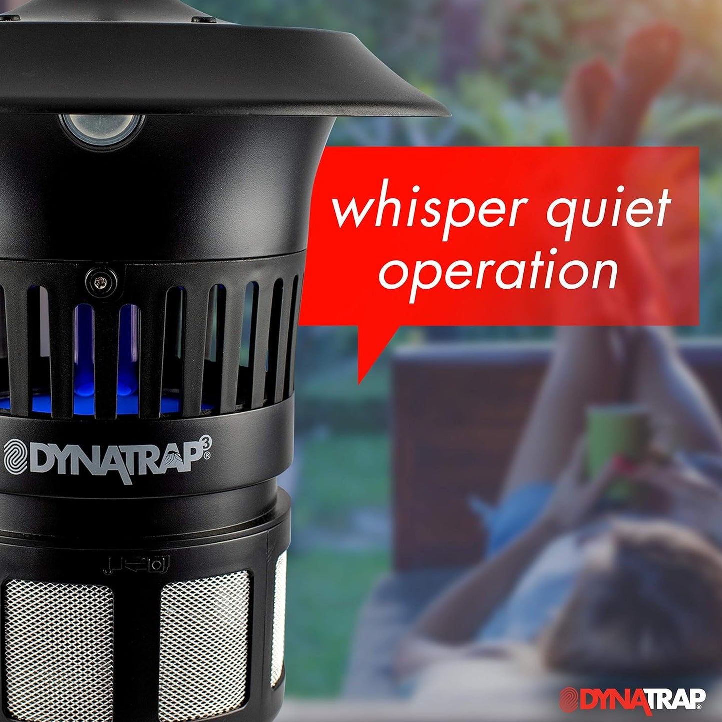 DynaTrap DT1100-CA Mosquito & Flying Insect Trap with Wall Mount – Kills Mosquitoes, Flies, Wasps, Gnats, & Other Flying Insects – Protects up to 1/2 Acre