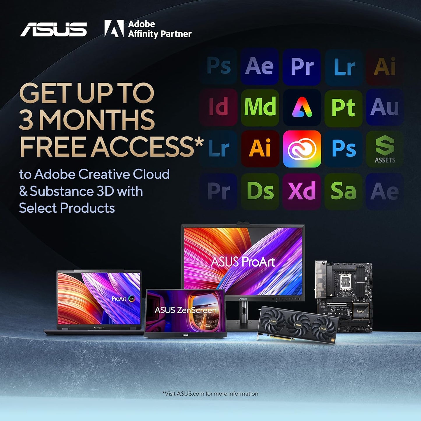 ASUS ProArt Display 27" Monitor PA278CV - WQHD (2560 x 1440), IPS, 100% sRGB, 100% Rec. 709, ΔE < 2, Calman Verified, USB Hub, USB-C, DisplayPort Daisy-Chaining, HDMI, Eye Care, Height Adjustable , BLACK/SLIVER