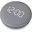 ANJANK Loud Alarm Clock with Wireless Bed Shaker, Vibrating Dual Alarm with Light Wake Up for Heavy Sleepers & Hearing Impaired, 9-Color Night Light, 5 Sounds, 0-100% Dimmer, USB Charger, Bedroom - PuriLite