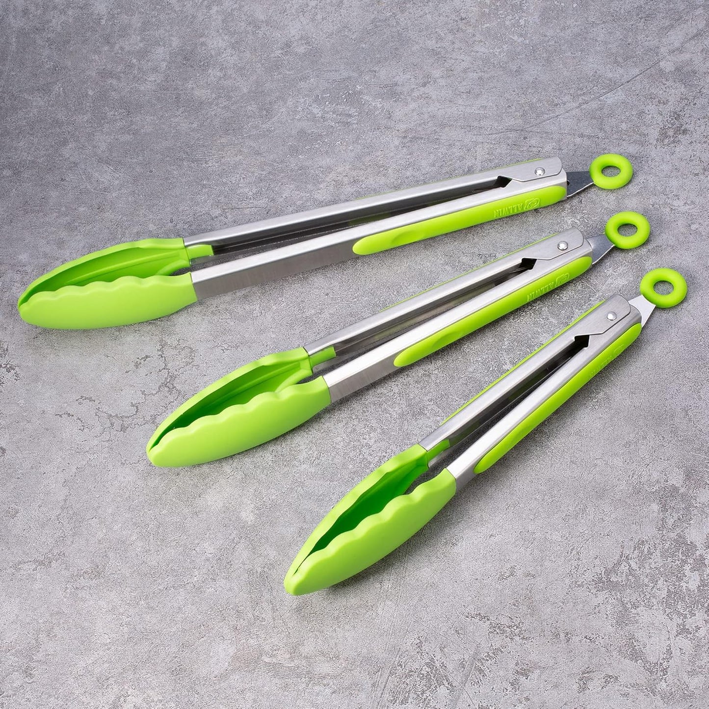 Purilite Select Silicone & Stainless Steel Kitchen Tongs