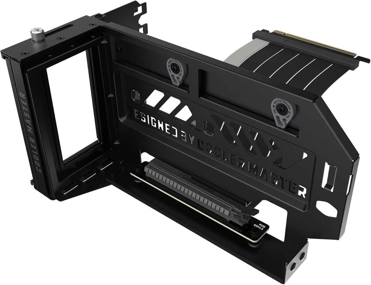 Cooler Master MasterAccessory Vertical GPU Card Holder Kit V3 – PCIe 4.0 x16 Premium Riser Cable, Adjustable Vertical GPU Mount for ATX & mATX PC Cases - PuriLite