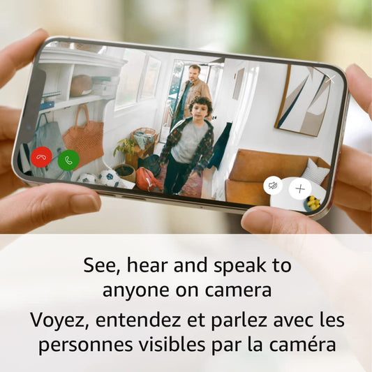 Ring Indoor Cam (2nd Gen) | 1080p HD Video & Colour Night Vision, Two-Way Talk, and Manual Audio & Video Privacy Cover (2023 release) | White