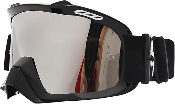 Motocross Sports Goggles for Motorcycle and Off-Road Riding, Anti-UV Protective Goggles with Adjustable Strap for ATV, Dirt Bike, Cycling and Outdoor Sports - PuriLite