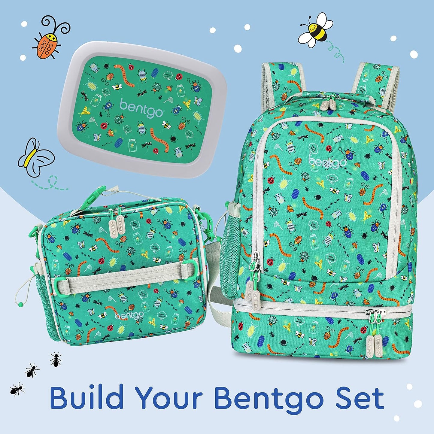 Bentgo Kids Prints 2-in-1 Backpack & Insulated Lunch Bag (Dinosaur)