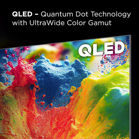 TCL 65-Inch Q6 QLED 4K Smart TV with Google TV (65Q650G-CA, 2023 Model) Dolby Vision, Dolby Atmos, HDR Pro+, Game Accelerator Enhanced Gaming, Voice Remote, Works with Alexa, Streaming UHD Television - PuriLite