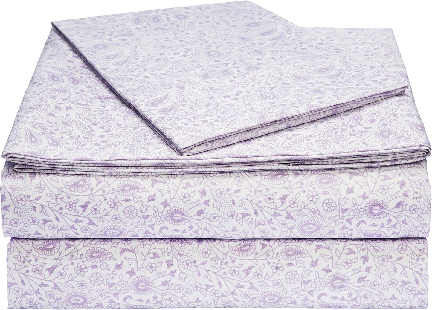 Amazon Basics Lightweight, Breathable Microfiber 4-Piece Bed Sheet Set with 14-Inch Deep Pockets, Full, Blush Pink, Solid