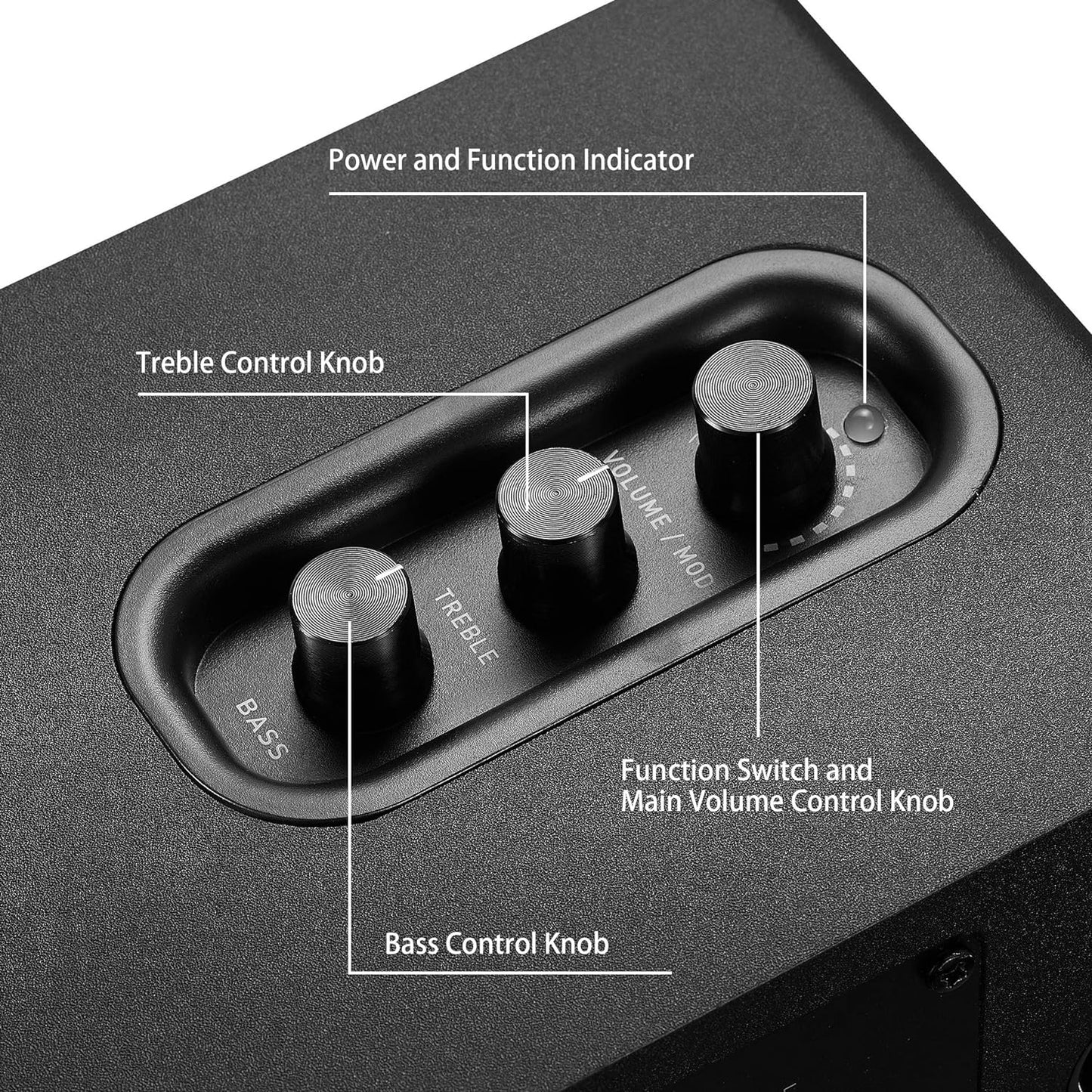 Sanyun SW208 3" Active Bluetooth 5.0 Bookshelf Speakers – 60W Carbon Fiber Speaker Unit - Built-in 24bit DAC - Dynamic 3D Surround Sound – 2.0 Computer PC Monitor Gaming Speakers (Pair, White)