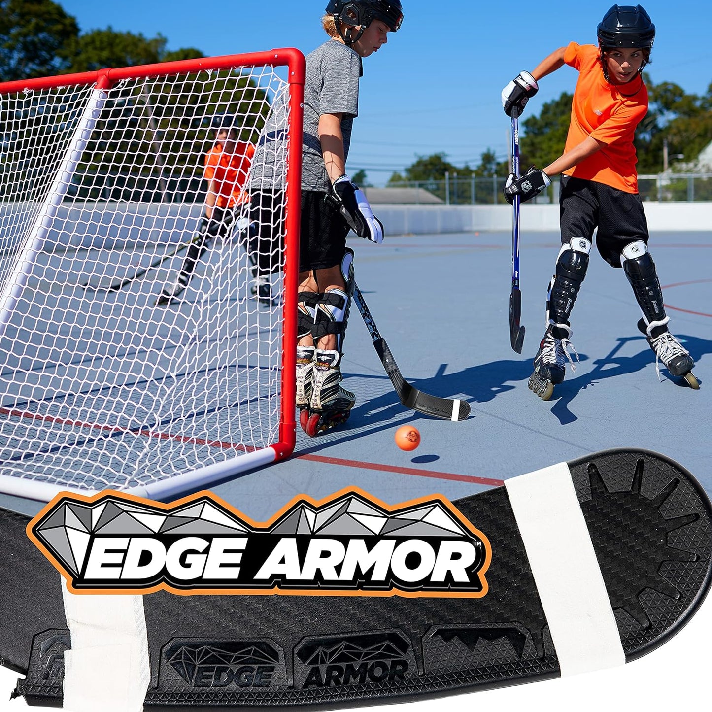 Franklin Sports Blade Protector - Hockey Stick Protection for Off Ice Practice and Training - Fits Most Stick Sizes - Edge Armor,Black