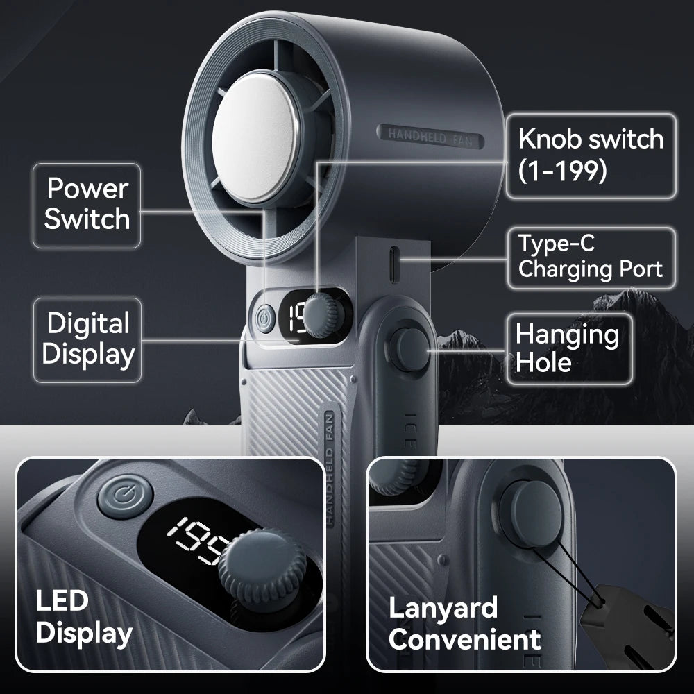 Purilite Select F5PRO 3-in-1 Handheld Fan