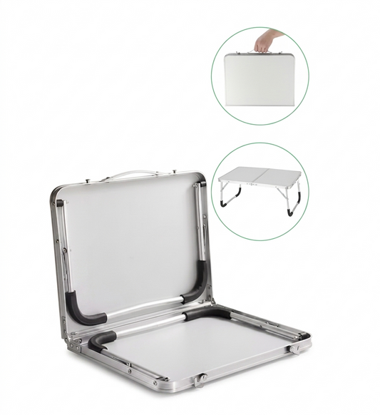 Purilite Select Folding Camping Table – Portable 2-Fold Picnic Table with Aluminum Legs, Lightweight Outdoor Table for BBQ, Beach, and Travel - PuriLite