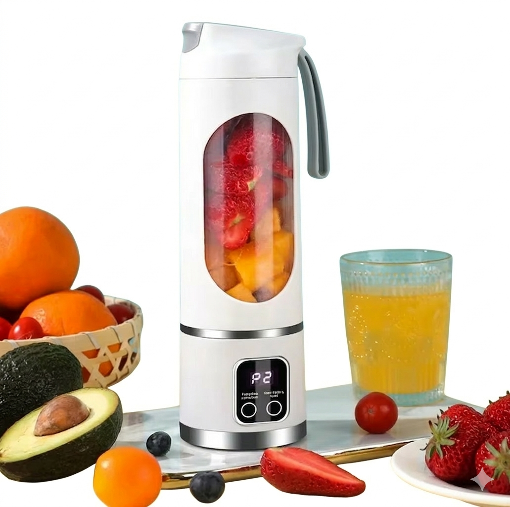 Purilite Select Portable Blender Juicer 450ml – USB Rechargeable Smoothie Maker with 10 Blades, 3 Speed Settings and Ice Crushing for Shakes and Fresh Juice - PuriLite