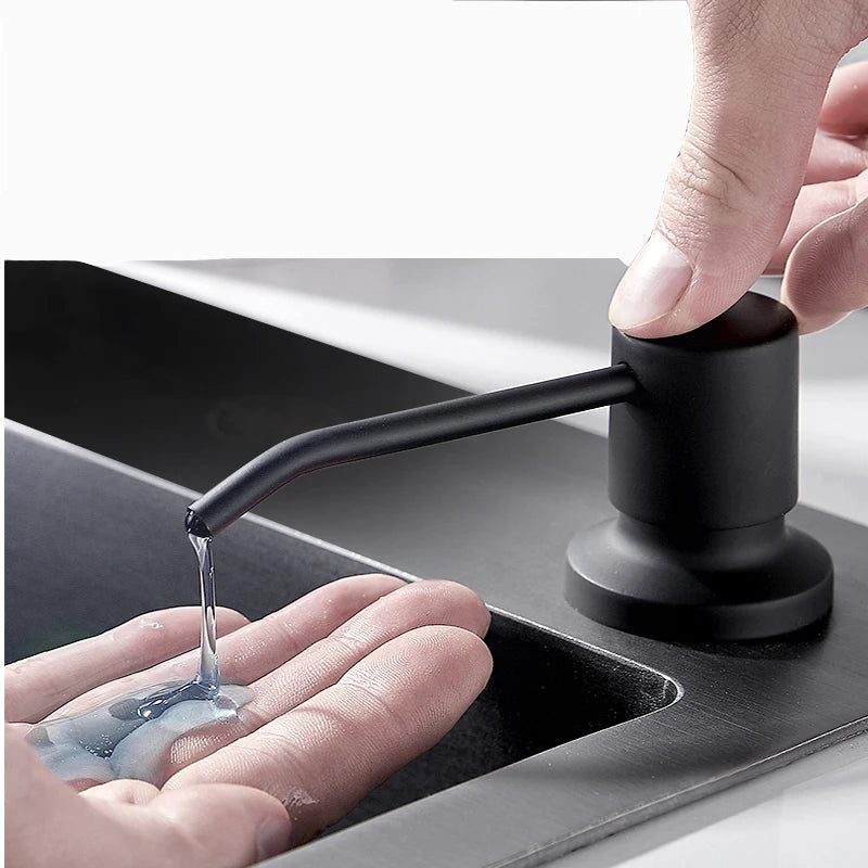 Purilite Select – 300ml Built-in Black Liquid Soap Dispenser
