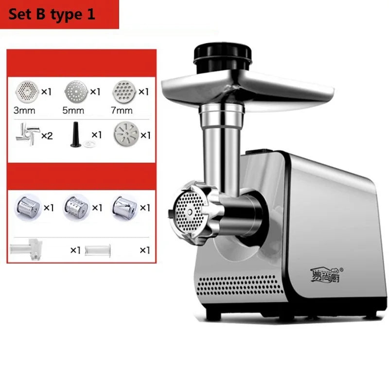 Purilite Select 3-in-1 Heavy Duty Electric Meat Grinder – 350W
