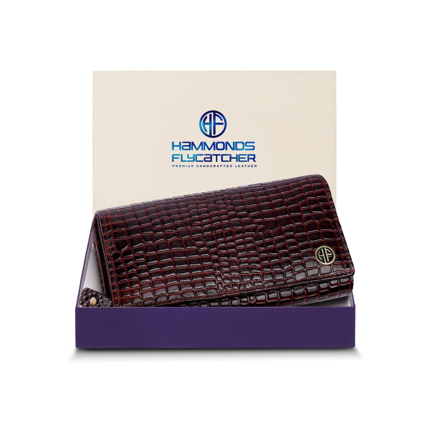 Hammonds LW5001 Premium Cow Leather Women’s Wallet | Genuine Cow Leather RFID Protected Wallet | Chic & Functional Hand Wallet | Stylish Women’s Leather Wallet - PuriLite