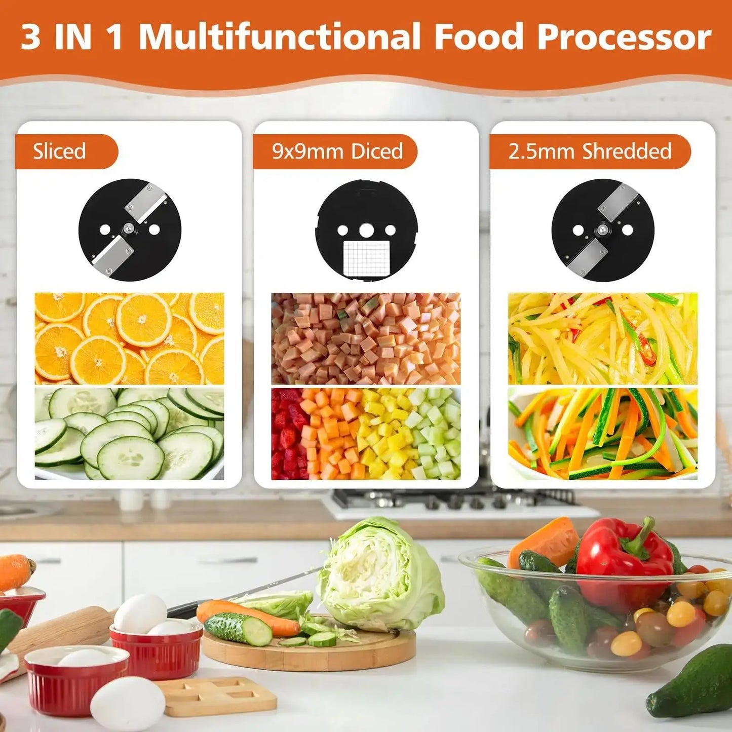 Purilite Select – 3-in-1 Commercial Automatic Vegetable Cutter Machine