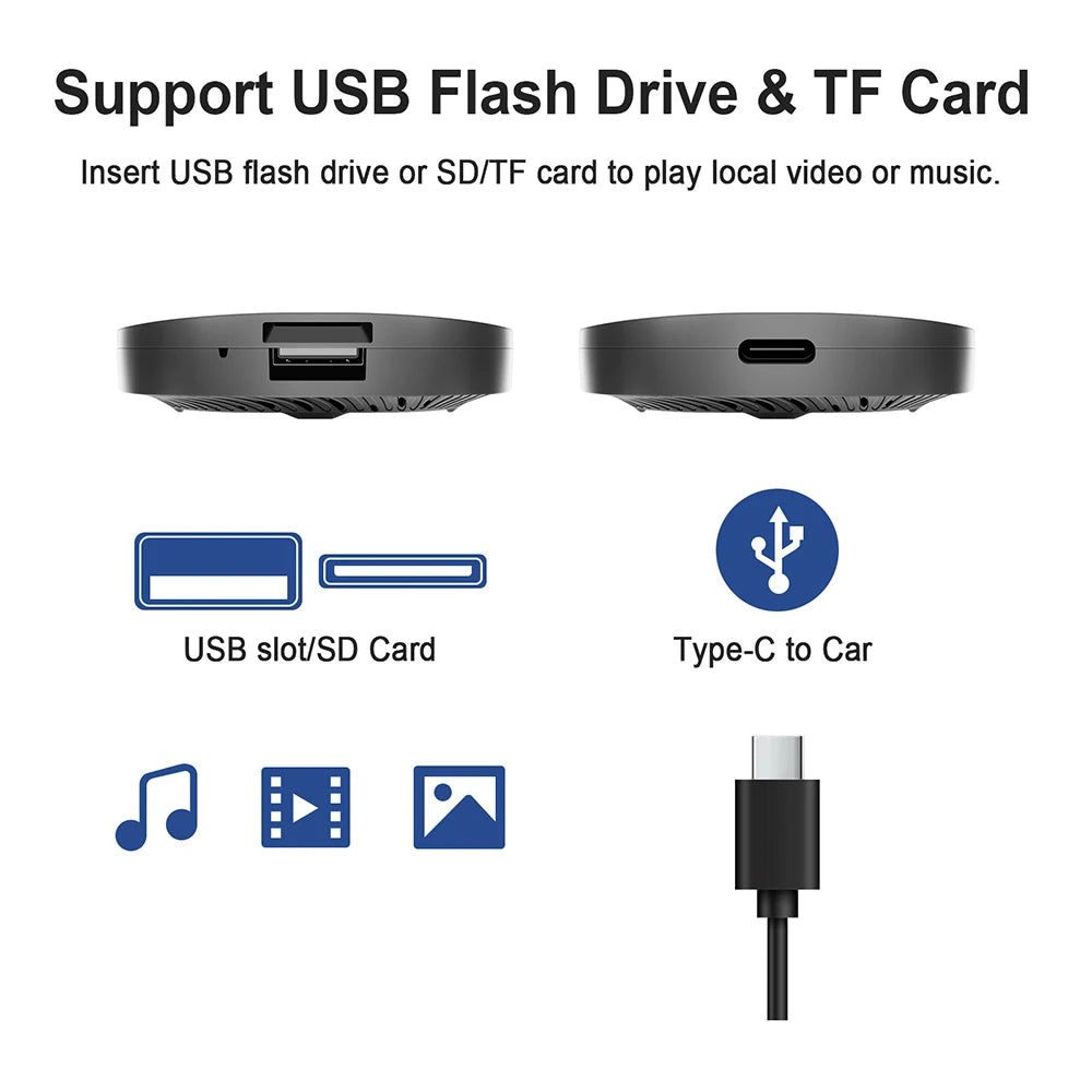 Android 13 TV Box Smart CarPlay Ai Box Wifi Wireless Android Auto Built-in Play Store For YouTube Netflix OEM CarPlay Cars