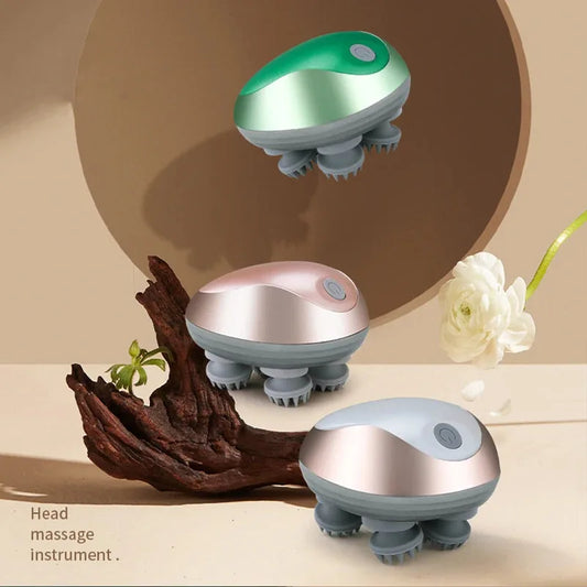 Mini Head Massager Magnetic Rechargeable Massager Electric Scalp Kneading Multifunction Physiotherapy Instrument - PuriLite