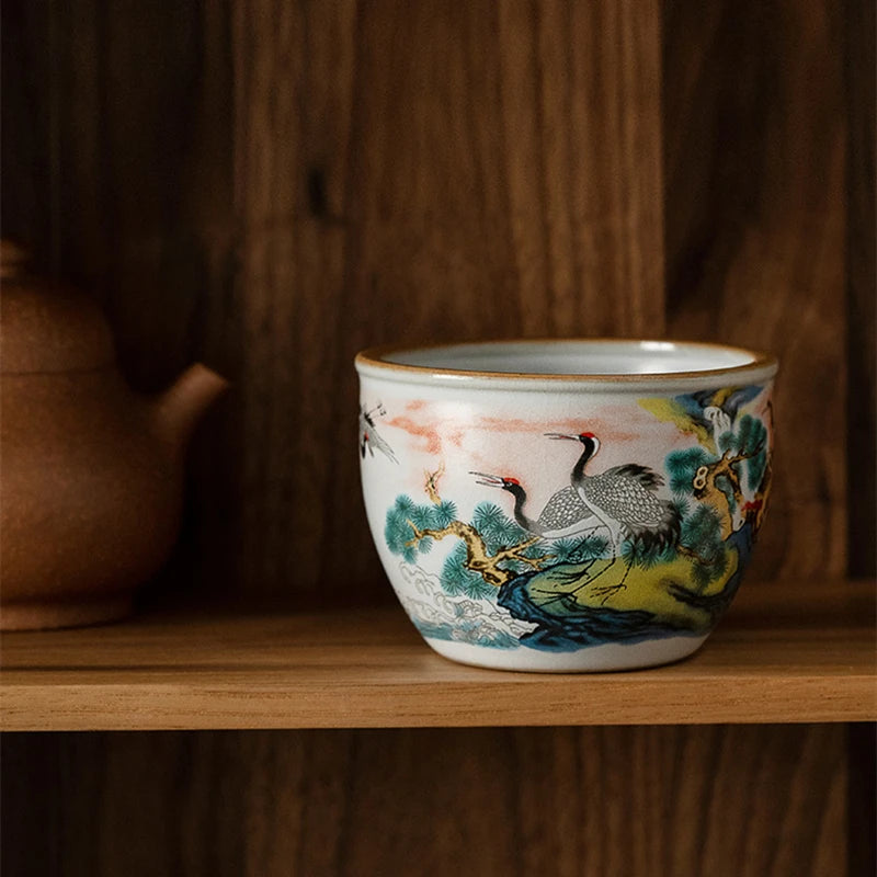 Purilite Select™ Handcrafted Ru Kiln Ceramic Tea Cup – 130ml