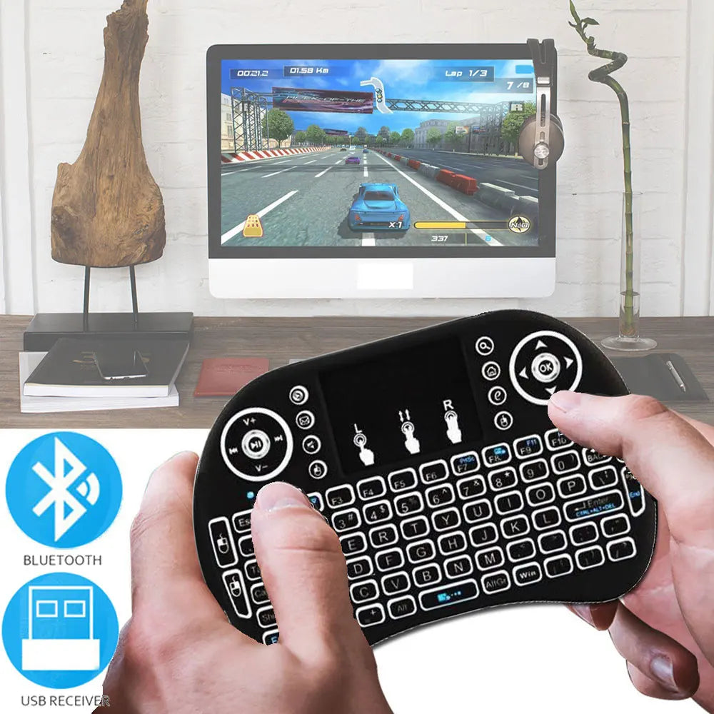Purilite Select i8 Mini Wireless Keyboard with Backlight & Touchpad