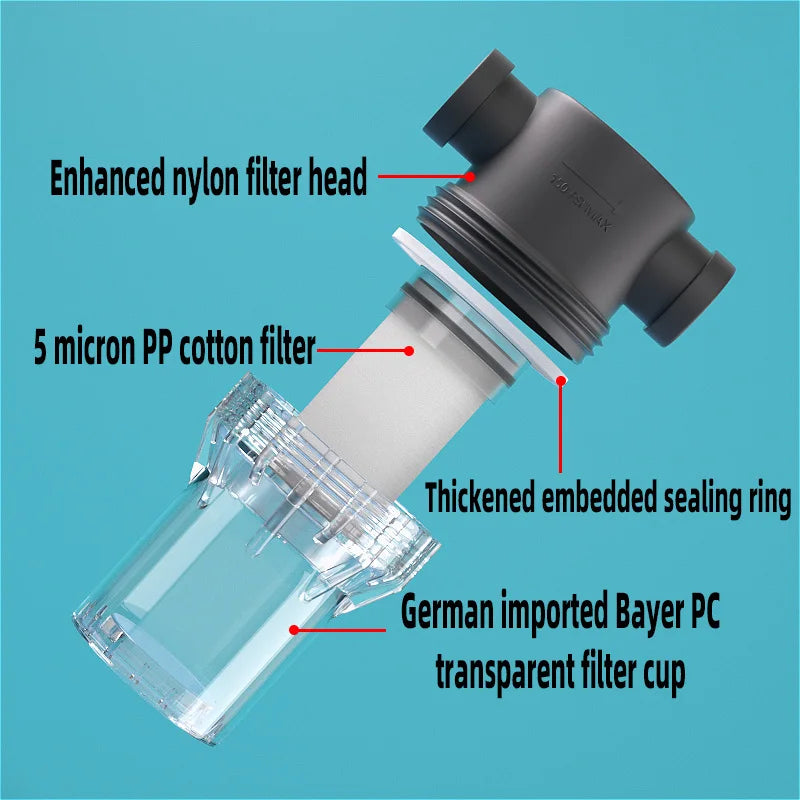 Purilite Select™ Universal PP Cotton Shower Filter – Cleaner Water for Better Skin & Hair