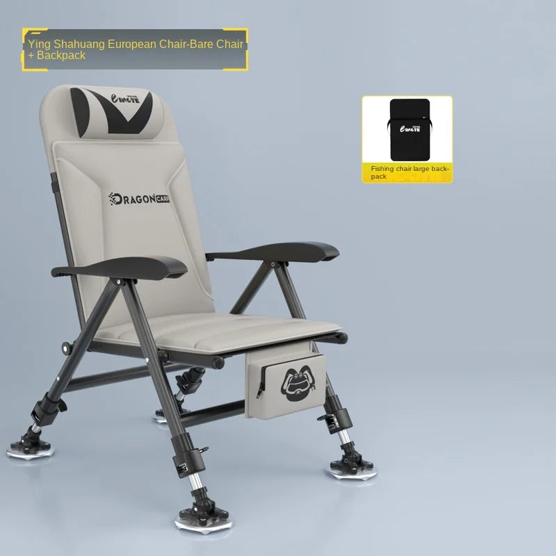 🎣 European Reclining Foldable Fishing Chair