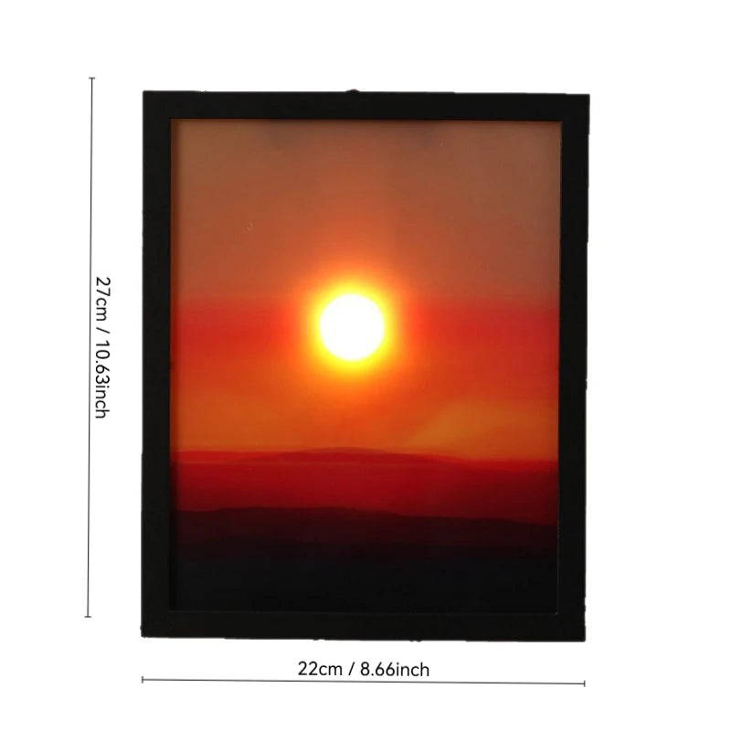 Purilite Select Sunrise Sunset Ambient Lamp – Modern Lift-Up Wall Decor Light, Minimalist Bedroom & Living Room Mood Lighting - PuriLite