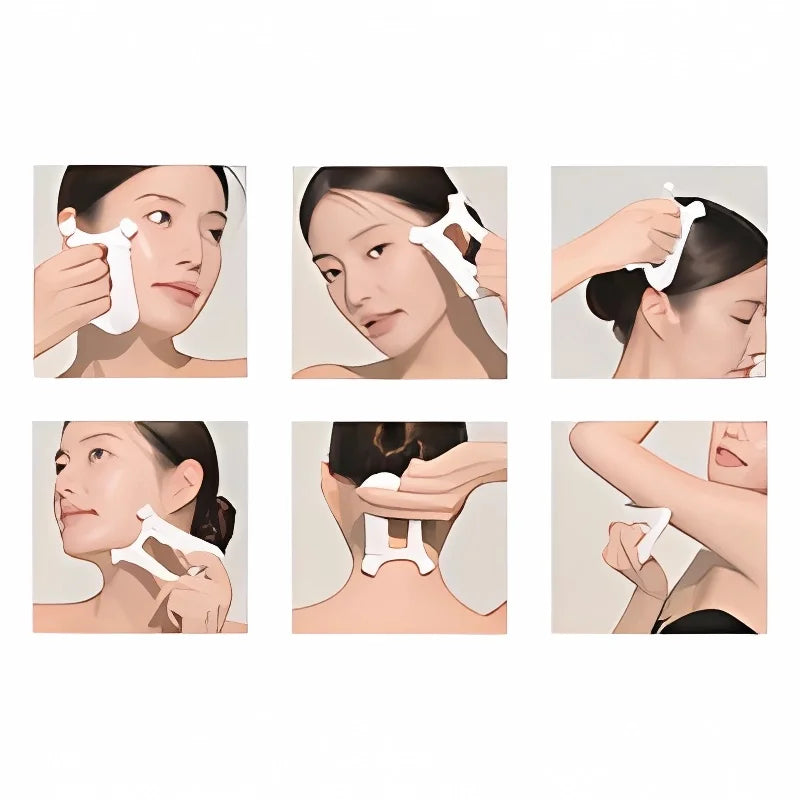 Purilite Select Ceramic Gua Sha Scraper & Face Massager