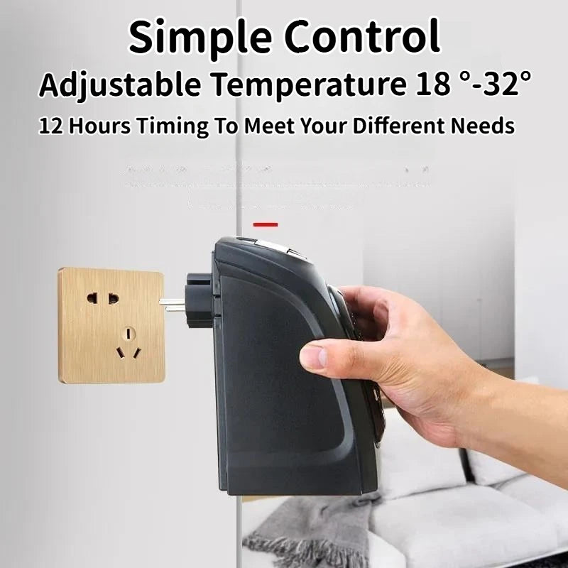 Purilite Select – Plug-In Wall Electric Heater | Compact Portable Room Warmer