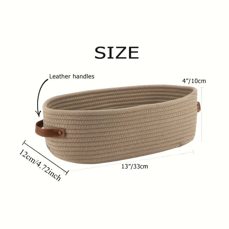 Purilite Select Oval Woven Bathroom Storage Basket