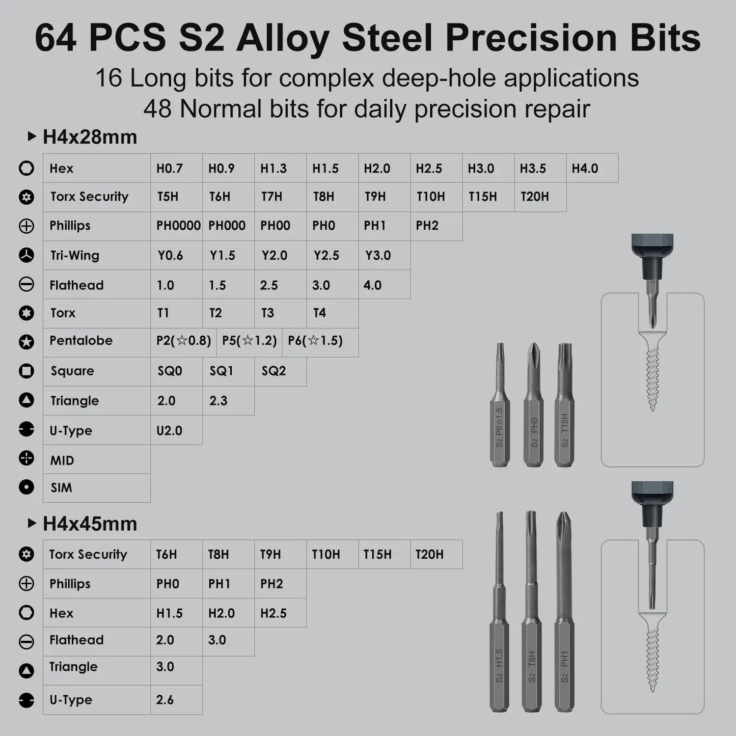 Purilite Select 68-in-1 Precision Electric Screwdriver Set