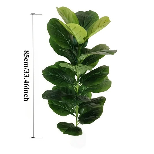 Purilite Select 85CM Artificial Ficus Lyrata Tree – Faux Fiddle Leaf Plant with 23 Leaves for Indoor Home, Office, Cafe, and Event Decor - PuriLite