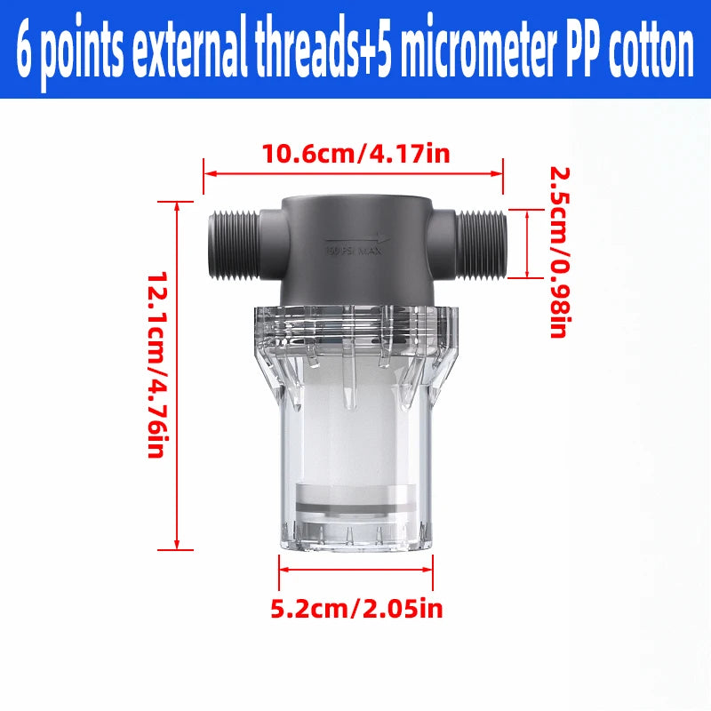 Purilite Select™ Universal PP Cotton Shower Filter – Cleaner Water for Better Skin & Hair