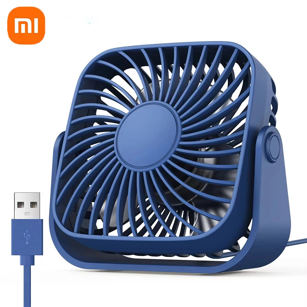 Purilite Select – USB Mini Desk Fan with 360° Rotation & 3-Speed Cooling