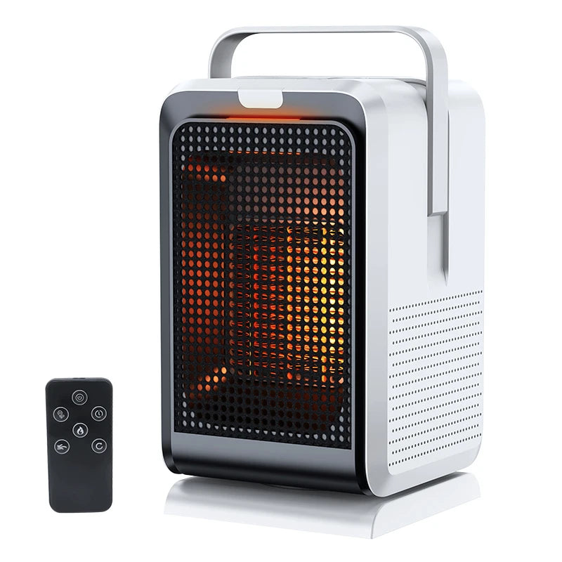 Purilite Select The Original Grate Heater – 1000W Powerful Desktop Ceramic Heater with Remote Control
