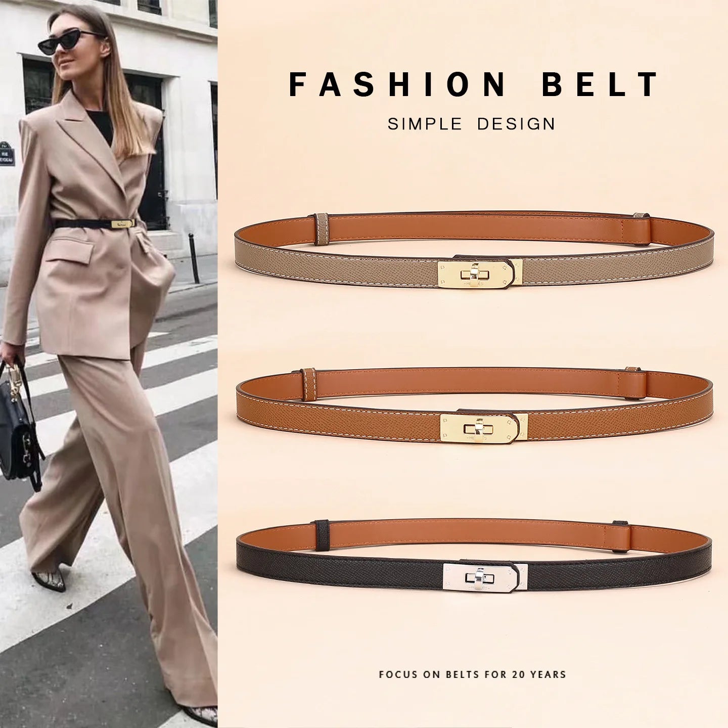 Purilite Select Women’s Leather Belt
