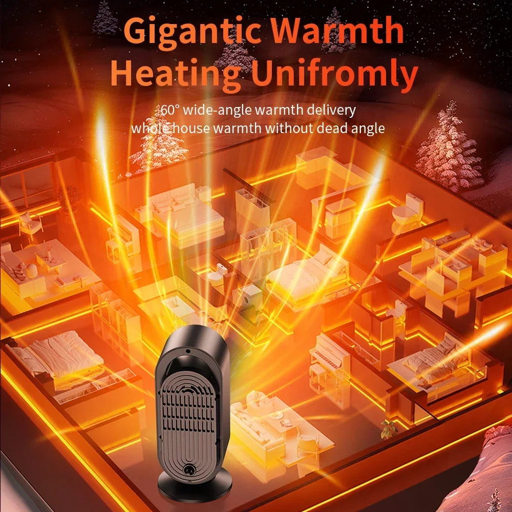 Purilite Select 1000W Portable Electric Heater – Compact & Powerful Warm Air Fan for Home, Office, Hand & Foot Warming