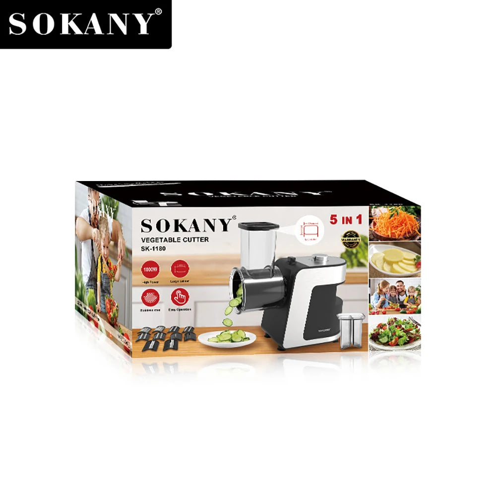 Purilite Select – 5-in-1 Electric Vegetable Cutter & Food Processor