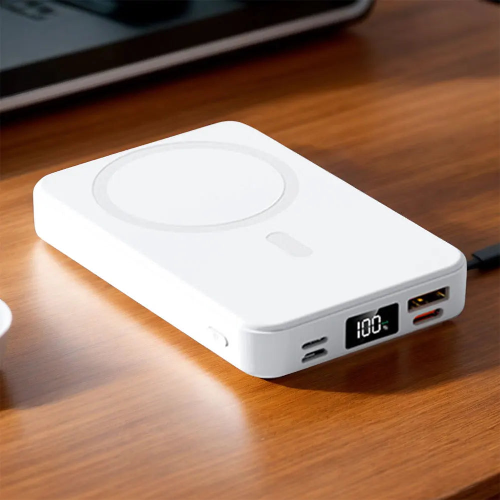 for MagSafe Magnetic Wireless Charger 10000mAh Powerbank with Folding Stand Fast Charging Mobile Power Bank for iPhone Android