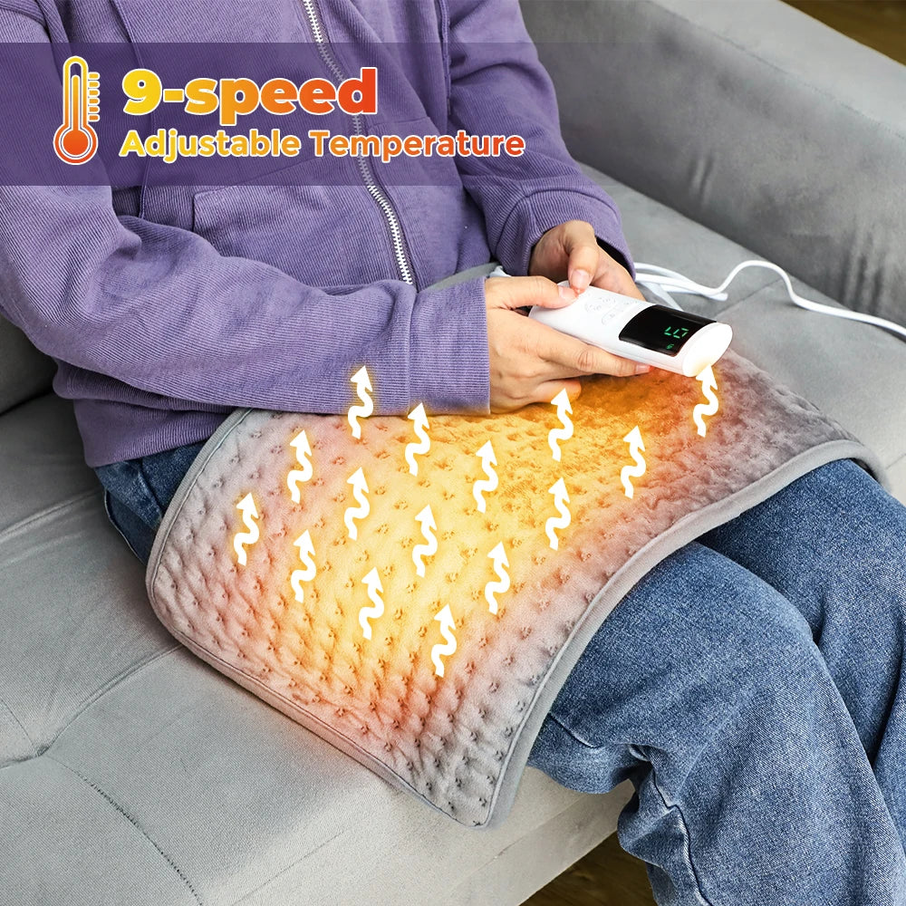 Purilite Select Electric Heating Pad – Luxury Heat Therapy with Remote Control for Hands, Feet, and Full Body Comfort