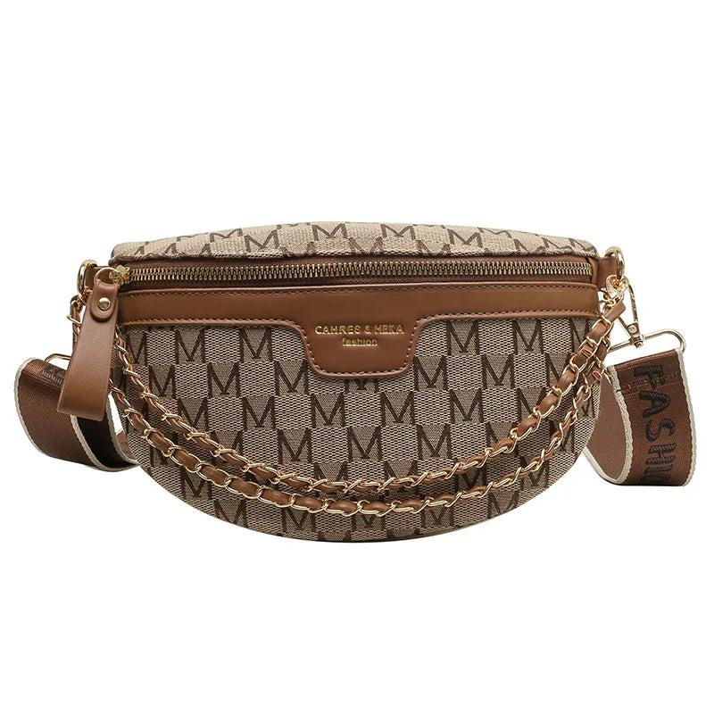Purilite Select Women’s Plaid Letter Canvas Fanny Pack